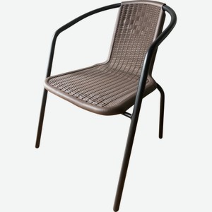 Стул садовый GIARDINO CLUB 54х61х72см пластик цвет коричневый 205582/203002, Китай