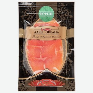 Форель солёная Дары океана ломтики, 100 г, вакуумная упаковка