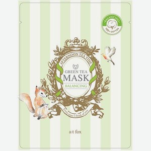 A;T FOX Маска для лица, поддерживающая гидро-липидный баланс кожи GREEN TEA