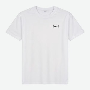 Мужская футболка белая р.50 Горы в сердце