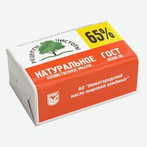 Мыло хозяйственное «Рецепты чистоты» 65%, 200 г