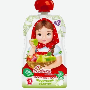 Аленка Любит пюре Фруктовый Салатик 90г