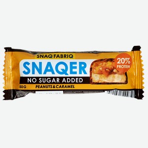SNAQ FABRIQ Батончик глазир Арахис/карамель 50г фл/п:30/180