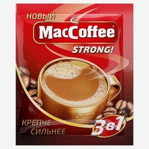 Кофейный напиток MacCoffee Strong 3в1 растворимый, 16 г