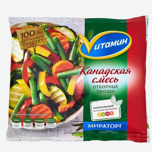 Овощи замороженные ВИТАМИН, Канадская смесь (Мираторг), 400г