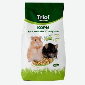 Корм для мелких грызунов TRIOL с фруктами, 400г