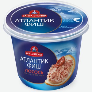 Паста из филе тресковых рыб Атлантик Фиш с лососем Санта Бремор 140г