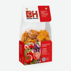 Хлебцы итальянские Baker House с томатом и орегано, 250 г