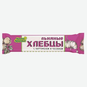 Хлебцы льняные «Компас Здоровья» с картофелем и чесноком, 10 г