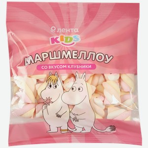 Маршмеллоу лента KIDS Муми Тролли со вкусом клубники, 90г