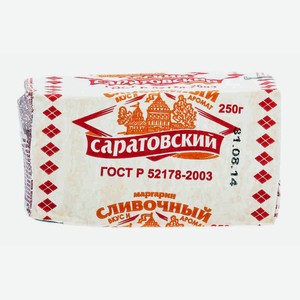 Маргарин Саратовский сливочный 60%, 250 г