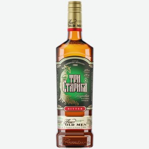 Настойка Три Старика Кедровая горькая 38%, 490 мл
