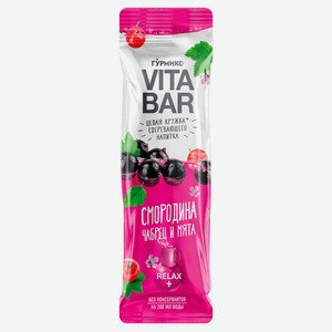 Основа для приготовления напитка «Гурмикс » Vitabar смородина чабрец и мята, 25 мл