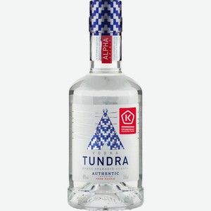 Водка TUNDRA Authentic водка крайнего севера алк.40%, Россия, 0.25 L
