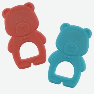 Прорезыватель ПОМА Медведь термопластичный эластомер 4+