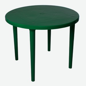 Стол круглый темно-зеленый