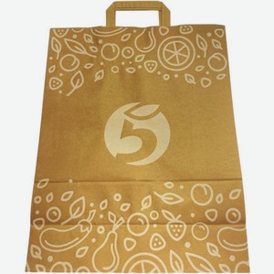 Пакет Пятерочка для пищевых продуктов 45х35х15см 1шт., 1 шт