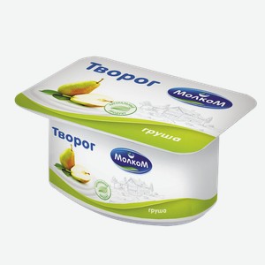 Творог МОЛКОМ мягкий груша 6%, 125г