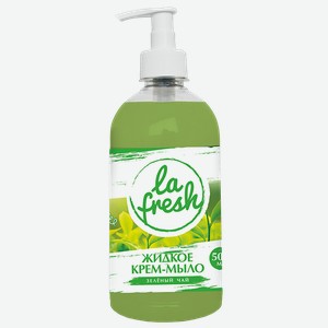 Мыло жидкое ЛА ФРЕШ, Зеленый чай, антибактериальное, 500мл