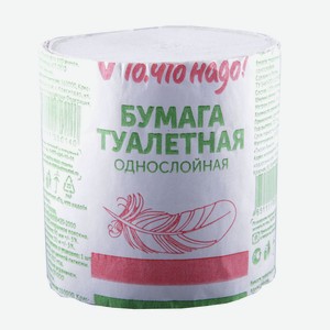 Бумага туалетная ТЧН! 1слойная/1рулон/вторсырье