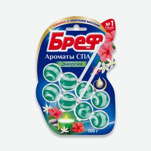Блок Д/унитаза Бреф Ароматы Спа Энергия 2*50г