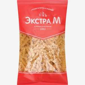 Макароны ЭКСТРА М Спиральки гр. В №73 в/с, Россия, 400 г