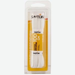 Шнурки д/обуви Salton белые 100см