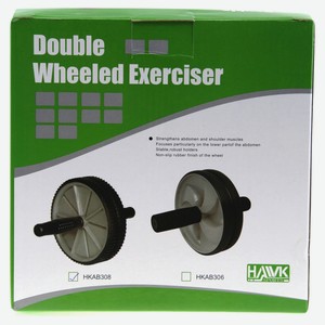 Ролик для пресса HAWK с антислип покрытием, 2 колеса
