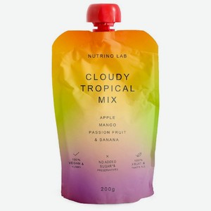 Пюре Nutrino Lab Яблоко-Манго-Маракуйя-Банан 200г, 200 г