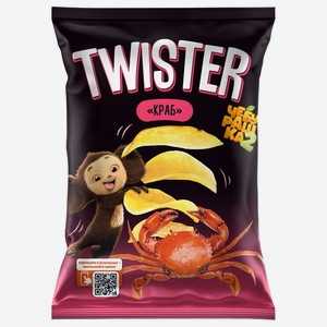 Чипсы Twister Картофель хрустящий Краб 130г, 130 г