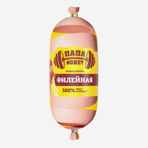 Колбаса Папа Может Филейная вареная 500г, 500 г