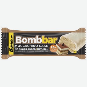 Батончик Bombbar со вкусом Торт Моккачино глазированный 40г, 40 мл