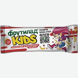 Фруктовый Батончик Фрутилад Кидс, Клубника-банан, 25 Г