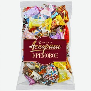 Конфеты глазированные с кремовыми начинками Конфетное Ассорти N2 Финтур, 500 г