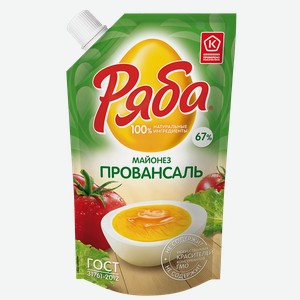 Майонез РЯБА, Провансаль, 67%, 233г