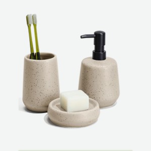 Керамический стакан бежевая крошка