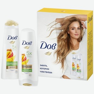 Набор подарочный Дав Манго уход за волосами 225+200мл, 427 г