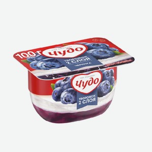 Десерт творожный ЧУДО черника 4,2% без змж 100гр