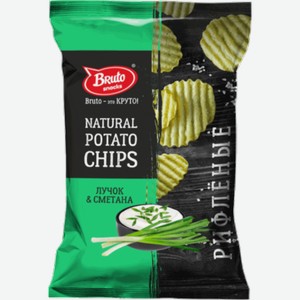Чипсы Bruto NPC лучок и сметана