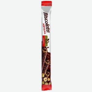 Вафли Вафельная трубочка с ореховой начинкой и фундуком