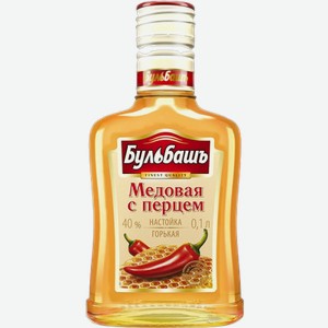 Настойка горькая Бульбашъ Медовая С Перцем 0.1л