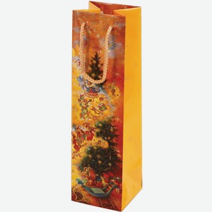 Пакет под бутылку "Сказка о Щелкунчике" 12*40*12 см