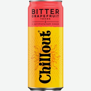 Вода Chillout Bitter Grapefruit 0.33 л