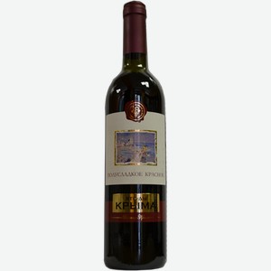 Вино Этюды Крыма красное полусладкое 0.75л