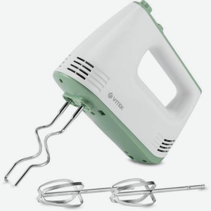 Миксер Vitek VT-1405, ручной, белый и салатовый [1405-vt]