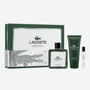 LACOSTE Подарочный набор для мужчин Original Set, Парфюмерная вода, спрей 100 мл + гель для душа, 100 мл + парфюмерная вода, спрей 7,5 мл