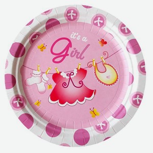 Набор одноразовых тарелок Vitto Малышка бумага 23 см, 6 шт