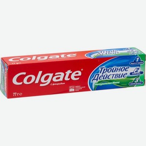 Зубная паста Colgate Тройное действие Натуральная мята для защиты от кариеса 50мл, 50 мл