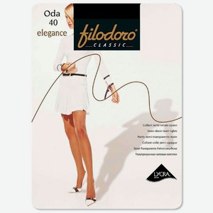 Колготки Filodoro Classic Oda Elegance 40 Nero черные Размер 3, 1 шт