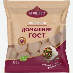 Пельмени Атяшево Домашние 500г, 500 г